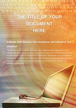 Notebook and network Word document template