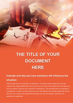 Financial statements Word template