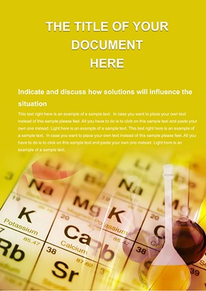 Study Chemistry Word template document