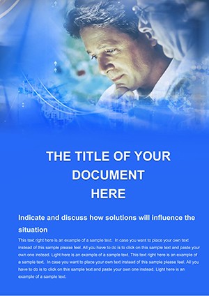 Project management Word document template
