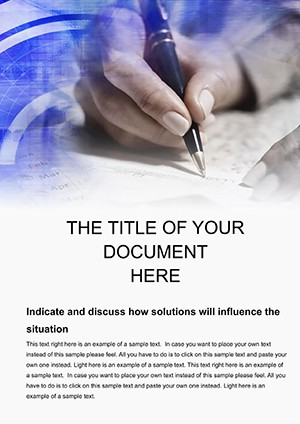 Drafting commercial plan Word template