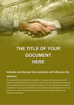 Making deals Word document template