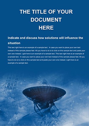 Antenna for space exploration Word templates