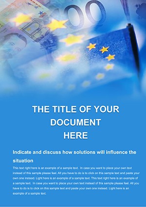 Money Europe Word template