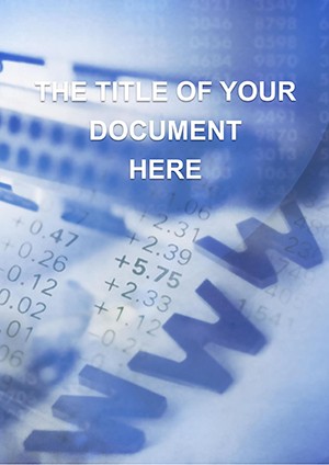 Connection internet Word document template design