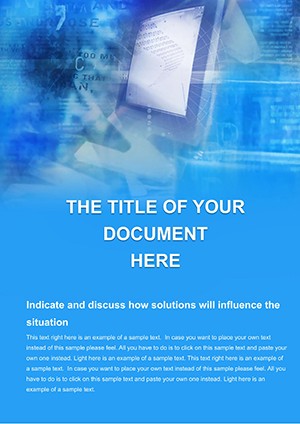 Download Monitor and Networking Word Template Design Document