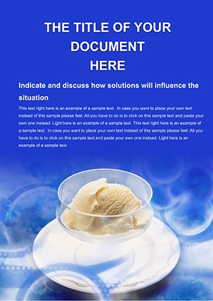 Ice cream Word template