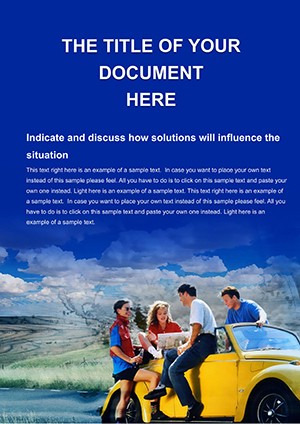 Professional Auto Trip Word Template - Download Now