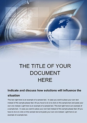 Computer Networking Word Template - Download and Print | Professional Design