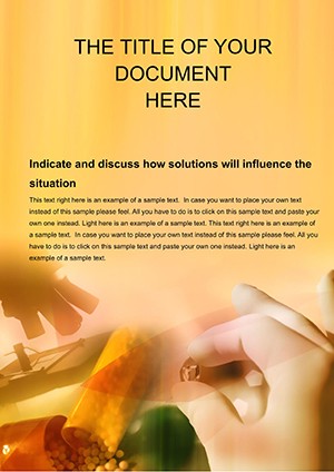 Pill Manufacturing Chemistry Word Template: Download