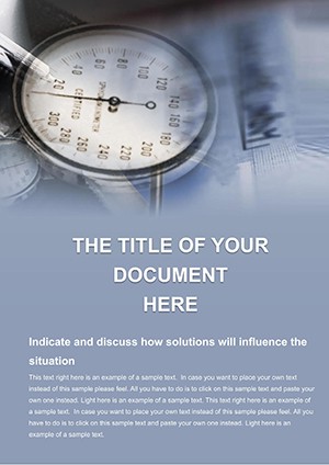 Pressure gauge Word template