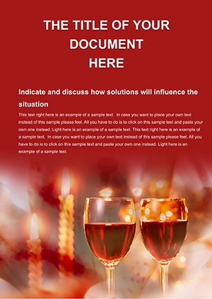 Romantic Places to Meet Word template