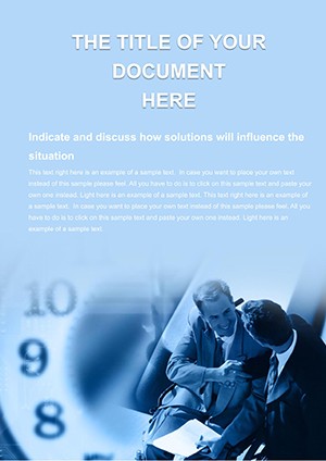 Financial contract Word template