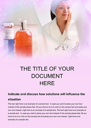 Shampoo reviews Word template
