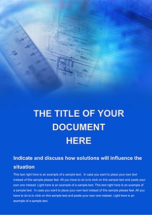 Geometrical Drawing Word Template for Documentation