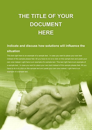 Businessman Contract Word Template