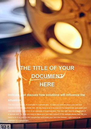 Mounting films Word template for print document