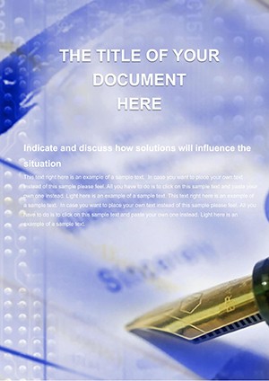 Documents legal Word document template