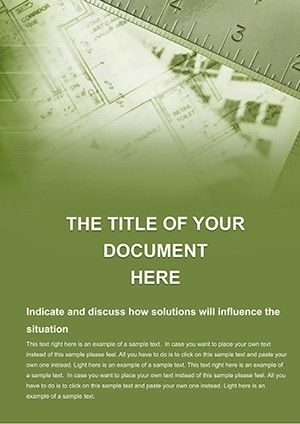 Architecture planning Word templates
