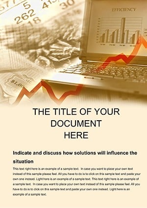 Financial reports Word document template