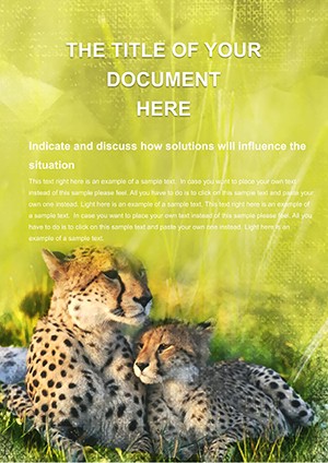 Leopard: predatory animal Word templates