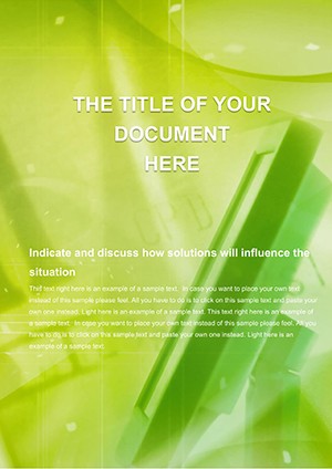 LCD Monitors Word Template - Download Professional Presentation Templates