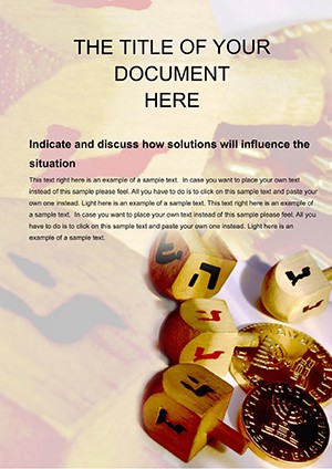Free Jewish Culture Word Document Template Design