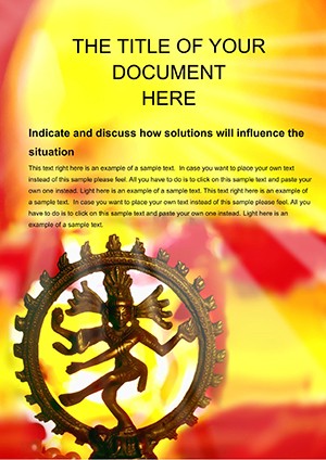 Indian Religions with Free Word Template: Download