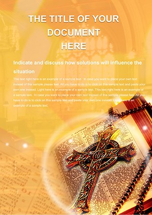 Preach Gospel Word Document Template - Download Now