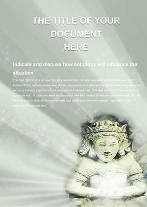 Free Hinduism God Word Template Design for Print Documents