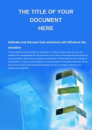 Business Opportunities Word Document Template - Download Now