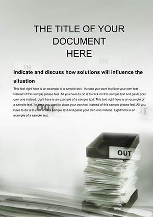 Documentation Word template for print