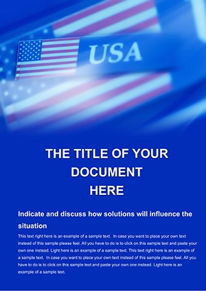 United States of America Word document template