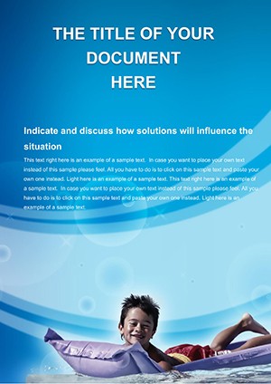 Summer Vacation Word document template