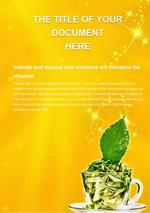 Tea sorts and Production Word template