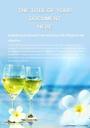 Download Cocktail Recipes Word Template Design Background