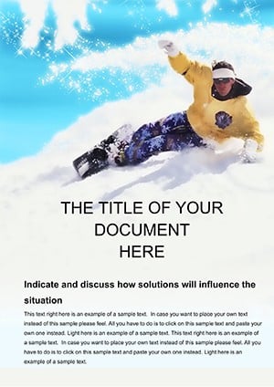 Guide to snowboarding Word templates