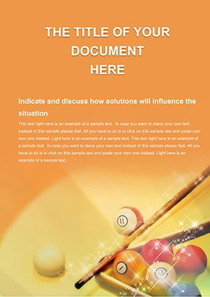World Pool Billiard Word templates