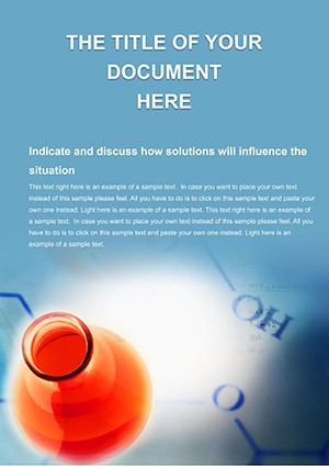 Free: Chemical Industries Word document template design