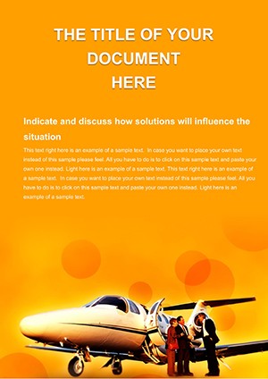 Business Aircraft Word templates
