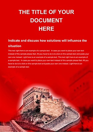 Great Wall of China Word template