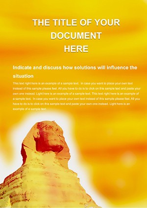 Great Sphinx of Giza Word templates