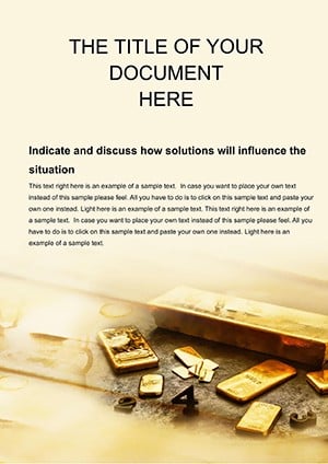Gold reserves Word template