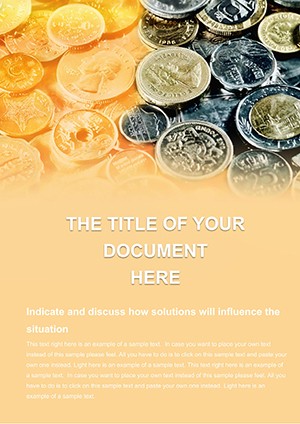 Monetary reserves Word document template
