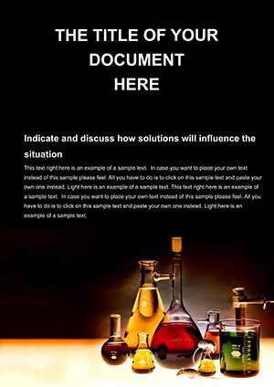 Chemistry laboratory Word document template design