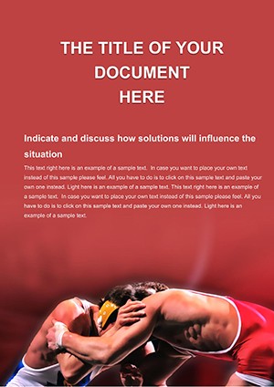 Judo Sport Word templates