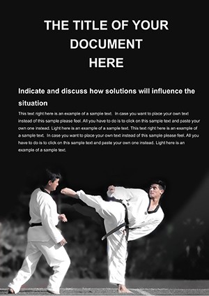 Karate School Word Document Template - Download