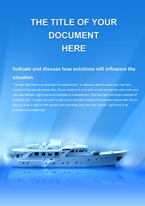Cruise Ships Word Template for Stunning Print Document Designs