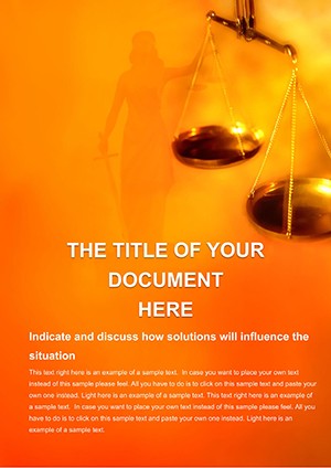 Criminal Justice Word Template - Download Now | Professional Design