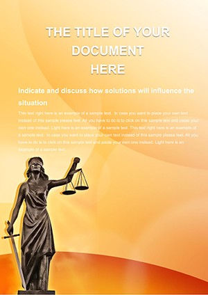 Law justice Word template